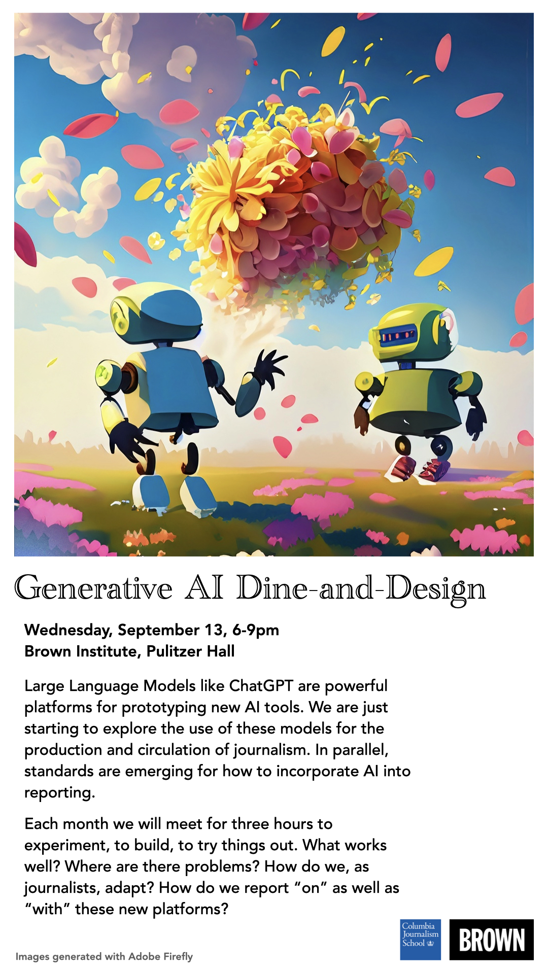 Dine + Design Dinner Poster